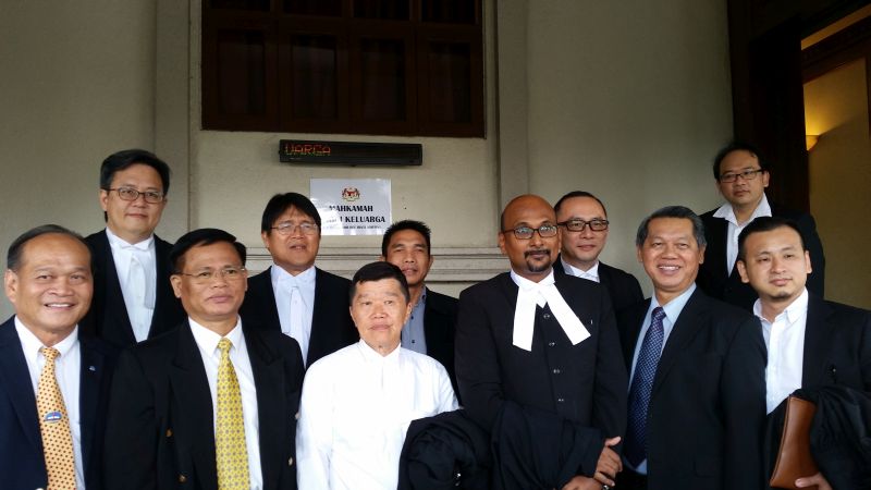 Church leaders with some of the lawyers for Sarawakian Bumiputera Christian Jill Ireland Lawrence Bill and some of the lawyers who held watching briefs. u00e2u20acu2022 Picture by Ida Lim