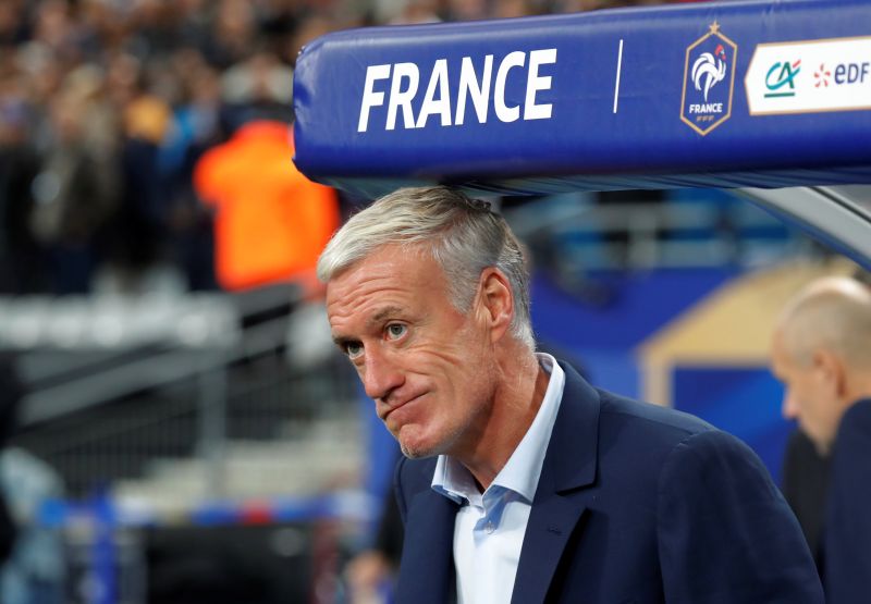 Franceu00e2u20acu2122s coach Didier Deschamps says the team needs to be more controlling if they are to win a second world title in Russia. u00e2u20acu2022 Reuters pic