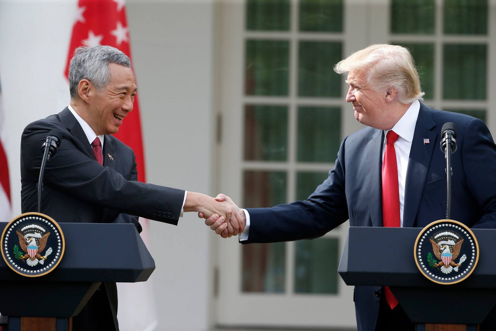 The US-Singapore friendship has never been stronger, President Donald Trump said after meeting visiting Prime Minister Lee Hsien Loong. u00e2u20acu201d Reuters pic