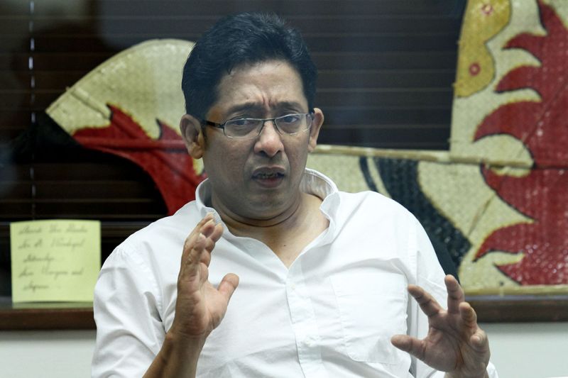 Founder of Pusaka, Eddin Khoo speaks to the media during a special interview in Kuala Lumpur on September 26, 2017. ― Picture by Miera Zulyana