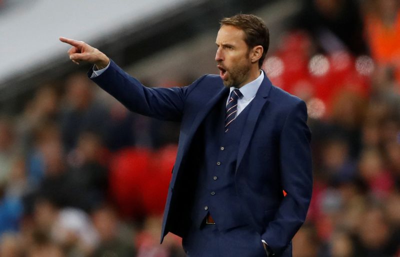 England manager Gareth Southgate gestures during the match against Slovenia. u00e2u20acu2022 Reuters pic