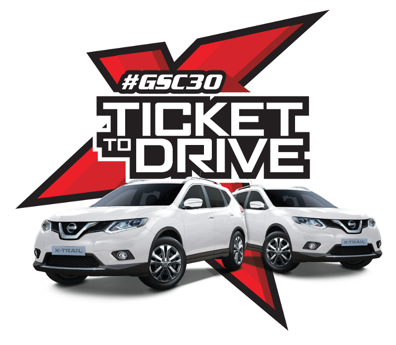 GSC today kicked off the final leg of their #GSC30 celebrations with the u00e2u20acu02dcTicket to Driveu00e2u20acu2122 contest. u00e2u20acu201d Picture courtesy of Golden Screen Cinemas