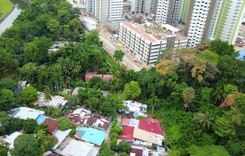 An aerial view of Kampung Buangkok. u00e2u20acu201d TODAY pic