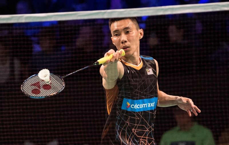 Datuk Lee Chong Wei in action against Pablo Abian of Spain at the Denmark Open Super Series Premier Badminton Tournament in Odense. u00e2u20acu2022 Reuters pic