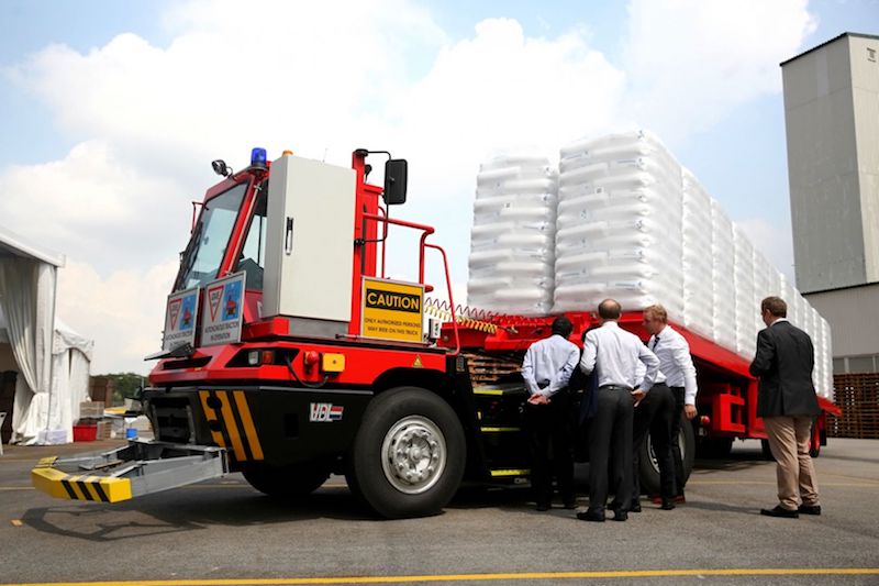 The driverless truck will operate 24 hours a day and, if successful, the project will be scaled up to 12 trucks after a six-month test run, moving some three million tonnes of cargo annually. u00e2u20acu201d TODAY pic