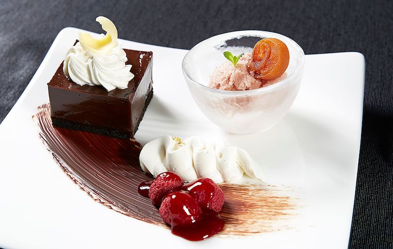 This undated handout photo provided on November 7, 2017 by South Korea's presidential Blue House in Seoul shows a meal to be served at the state dinner for US President Donald Trump and First Lady Melania Trump. u00e2u20acu201d AFP pic