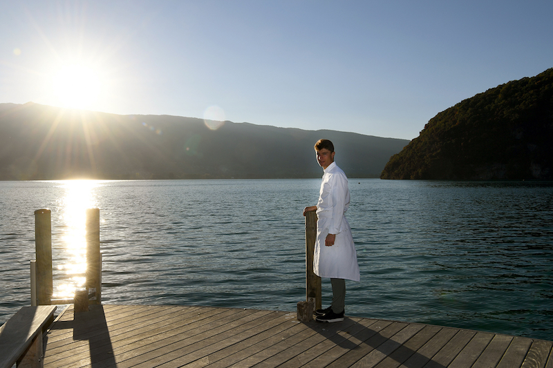 French chef Jean Sulpice poses near his restaurant u00e2u20acu02dcL'Auberge du Pere Biseu00e2u20acu2122 in Talloires in the French Alps. u00e2u20acu201d AFP pic