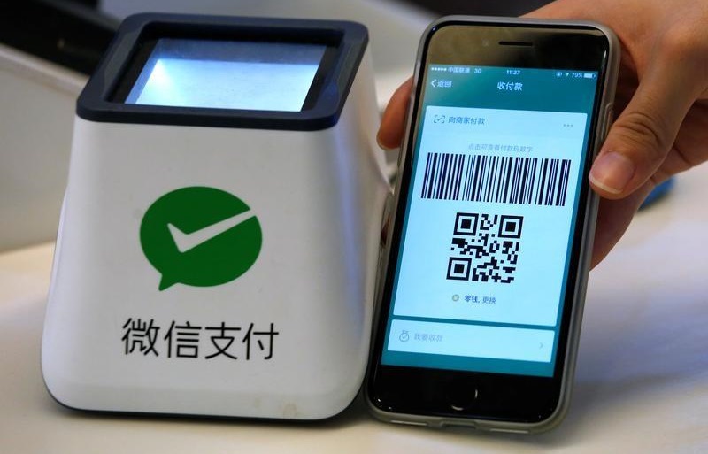 A WeChat Pay system is demonstrated at a canteen as part of Tencent office inside TIT Creativity Industry Zone in Guangzhou, China May 9, 2017. u00e2u20acu201d Reuters pic