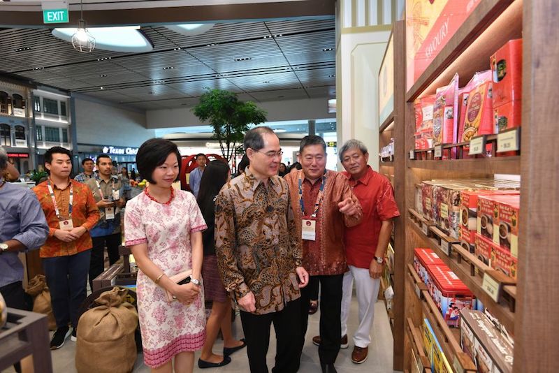 About 20 local food products more than 10 Singapore brands will be featured at the dedicated food gift aisles at the transit areas of Changi Airport T1 and T4. u00e2u20acu201d Picture courtesy of Spring Singapore