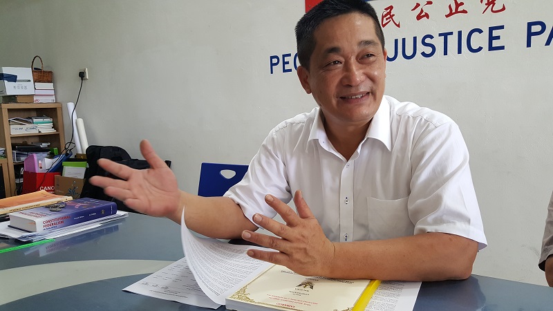 PKRu00e2u20acu2122s Batu Lintang assemblyman See Chee How says that the RM1 billion announced by Prime Minister Datuk Seri Najib Razak is not sufficient to renovate and rebuild 1,020 schools in Sarawak. u00e2u20acu201d Picture by Sulok Tawie
