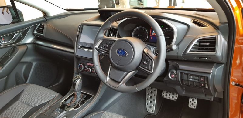 The interior of the new Subaru XV.