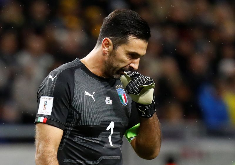 Italyu00e2u20acu2122s Gianluigi Buffon at the World Cup Qualifiers match against Sweden in Stockholm, November 10, 2017. u00e2u20acu2022 Reuters pic