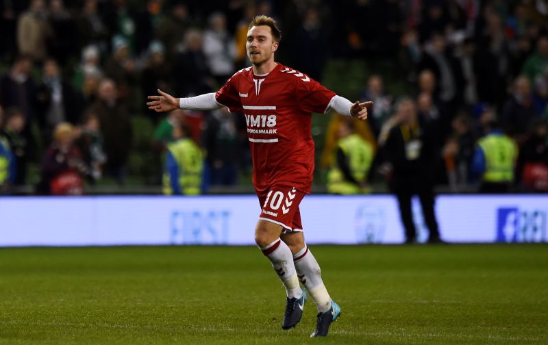 Denmark's Christian Eriksen celebrates after the match against Republic of Ireland. u00e2u20acu2022 Reuters pic