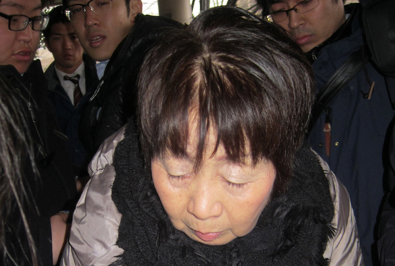 Chisako Kakehi, who was arrested on suspicion of poisoning her husband with cyanide in the latest u00e2u20acu02dcBlack Widowu00e2u20acu2122 case, arrives at the Kyoto district court March 13, 2014. u00e2u20acu201d AFP pic