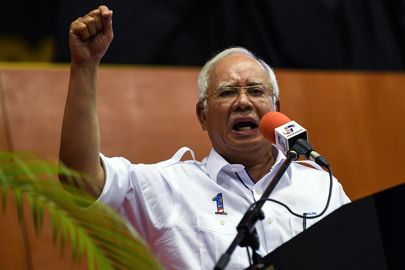Prime Minister Datuk Seri Najib  Razak speaks during a  gathering with Kedah civil servants in Alor Setar November 1, 2017. u00e2u20acu201d Bernama picnn
