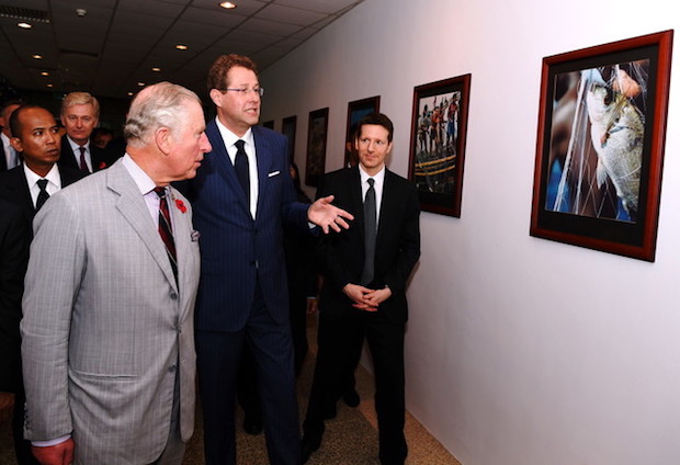 Prince Charles visits WorldFish, an international research organisation that harnesses fisheries and aquaculture to reduce hunger and poverty in George Town November 7, 2017. u00e2u20acu201d Bernama pic