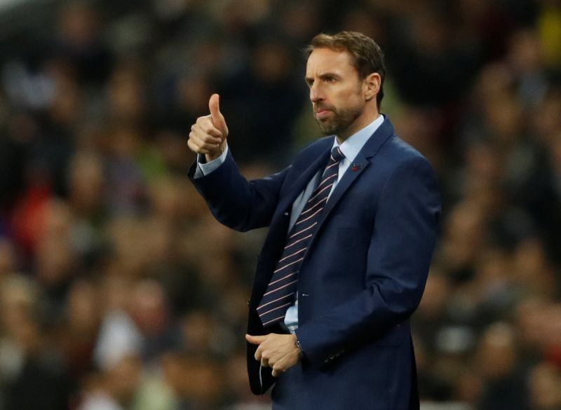 England manager Gareth Southgate gestures during the game against Brazil. u00e2u20acu2022 Reuters pic