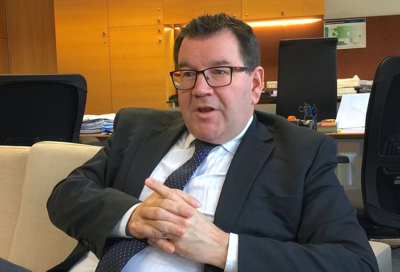 New Zealandu00e2u20acu2122s Finance Minister Grant Robertson reacts during an interview in his office in Wellington November 10, 2017. u00e2u20acu201d Reuters pic
