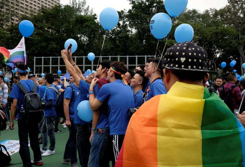 Supporters of LGBT rights take part in the annual pride parade in Hong Kong November 25, 2017. u00e2u20acu2022 Reuters pic