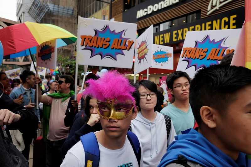 Supporters of LGBT rights take part in the annual pride parade in Hong Kong, China November 25, 2017. u00e2u20acu201d Reuters pic