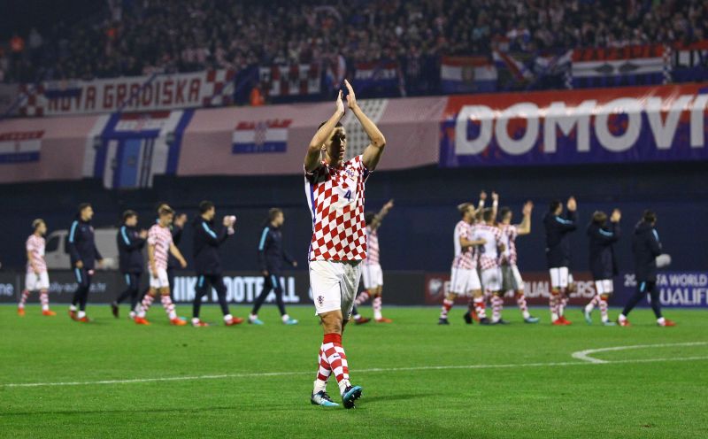 Croatia's Ivan Perisic applauds fans after the match against Greece. u00e2u20acu2022 Reuters pic