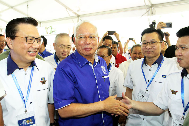 Prime Minister Datuk Seri Najib Razak arrives for the 64th MCA annual general assembly at Wisma MCA in Kuala Lumpur November 5, 2017. u00e2u20acu201d Picture by Miera Zulyana