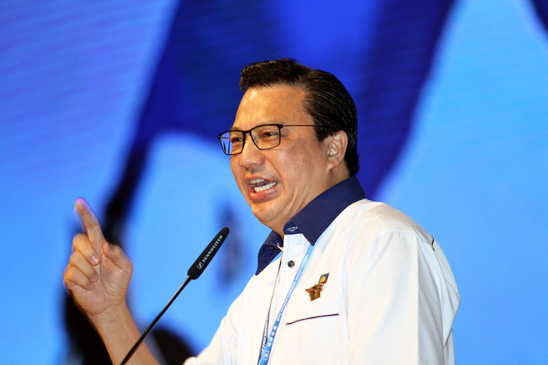 MCA president, Datuk Liow Tiong Lai addresses participants during 64th MCA annual general assembly at Wisma MCA in Kuala Lumpur November 5, 2017. u00e2u20acu201d Picture by Miera Zulyana