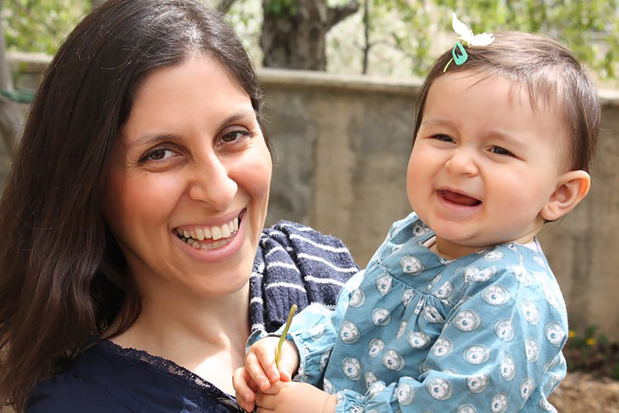 This file photo taken on June 10, 2016 shows an undated handout image shows Nazanin Zaghari-Ratcliffe posing for a photograph with her daughter Gabriella. u00e2u20acu201d AFP pic 