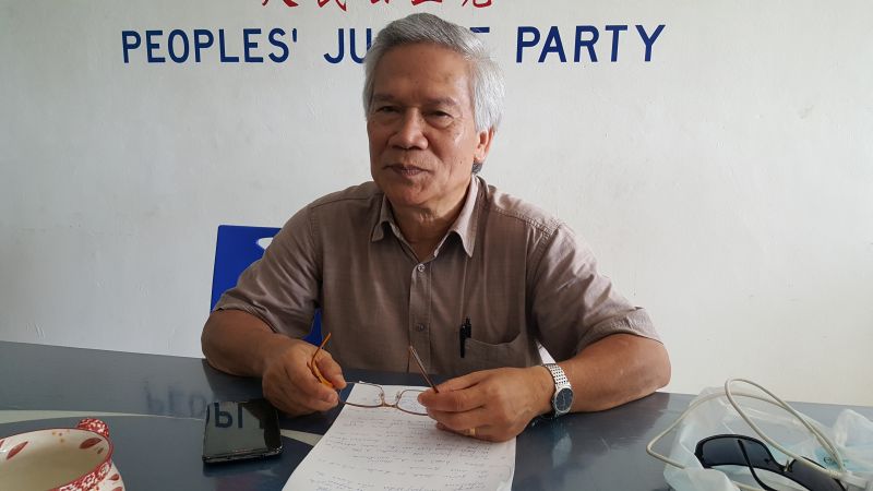 Deputy chairman of the organising committee Nicholas Bawin says all Dayak landowners are invited to come for the peaceful assembly at the Kuching Waterfront, November 1, 2017. u00e2u20acu2022 Picture by Sulok Tawie