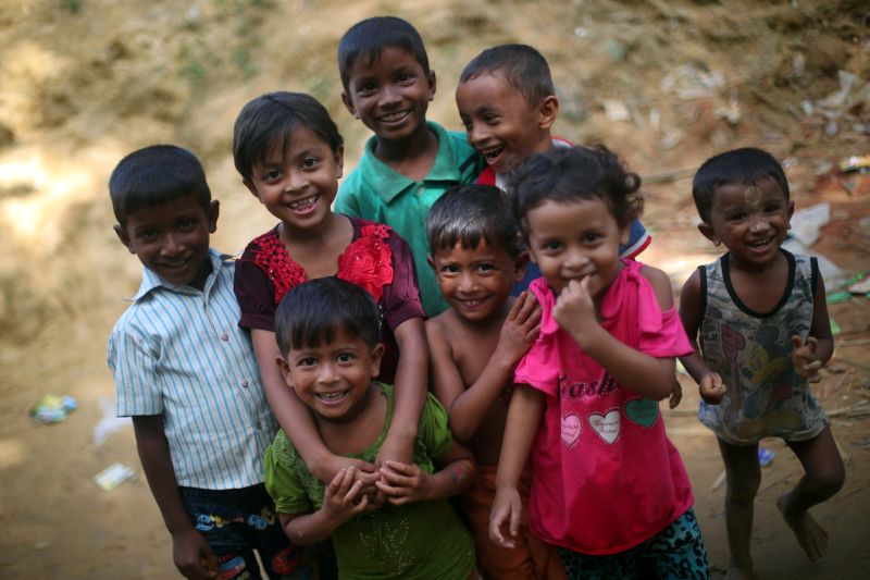 Rohingya refugee children stand to have their photograph taken in the Balukhali refugee camp near Coxu00e2u20acu2122s Bazar, Bangladesh, November 4, 2017. u00e2u20acu2022 Reuters pic