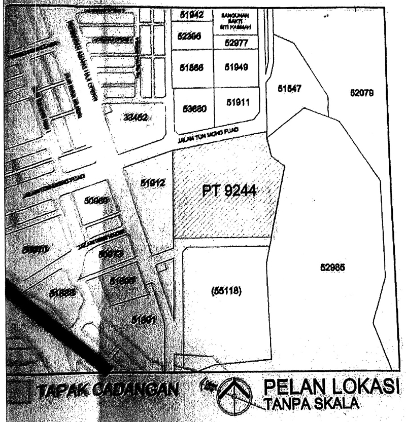 TTDI residents say Taman Rimba Kiara land was halved, with the portion for the high-rise project given the land title of PT9244. — Picture courtesy of Save Taman Rimba Kiara