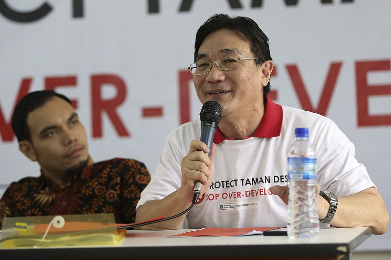 Save Taman Desa chairman Frank Yeh said the coalition is apolitical. 