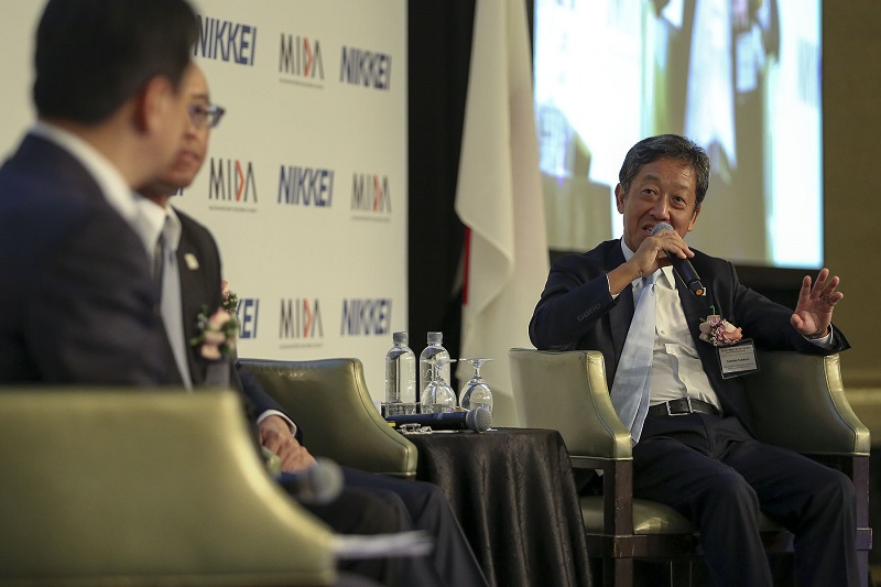 Mitsui & Co (Asia Pacific) country chairman for Malaysia, Toshihiko Todokoro, speaks during the Malaysia Nikkei Business Forum 2017 at the Mandarin Oriental Hotel in Kuala Lumpur November 30, 2017. u00e2u20acu201d Picture by Yusof Mat Isa