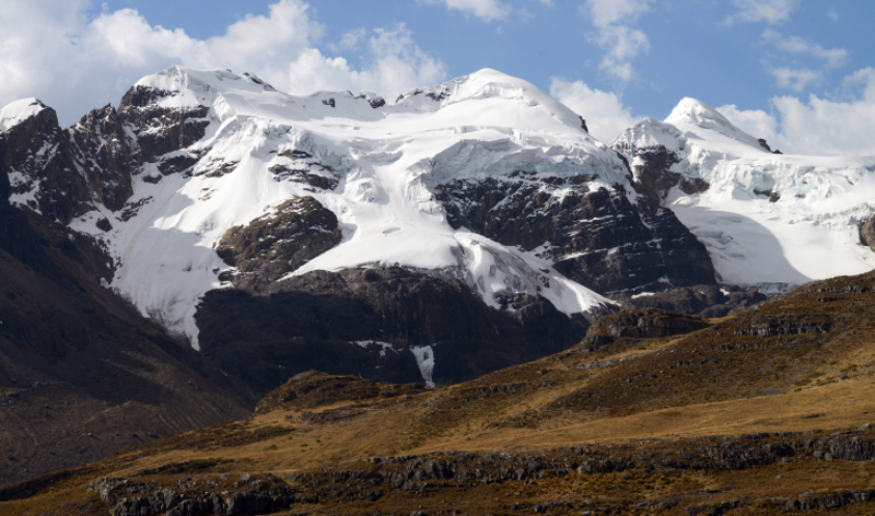 This file photo taken on September 16, 2015 shows the condition of the snowcap of the Pastoruri Mount, sitting 5,000 metres above sea level, in the Huascaran National Park in Ancash, Peru. u00e2u20acu201d AFP pic