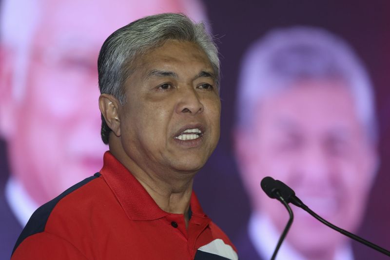 Datuk Seri Ahmad Zahid Hamidi speaks during the Umno national social media convention at PWTC in Kuala Lumpur November 4, 2017. u00e2u20acu2022 Picture by Yusof Mat Isa 
