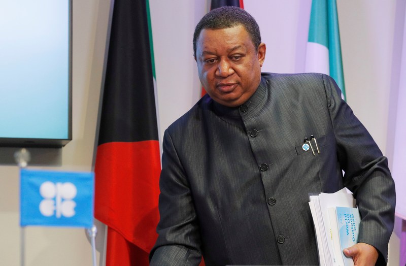 Opec Secretary-General Mohammad Barkindo arrives for a news conference in Vienna November 7, 2017. u00e2u20acu201d Reuters pic