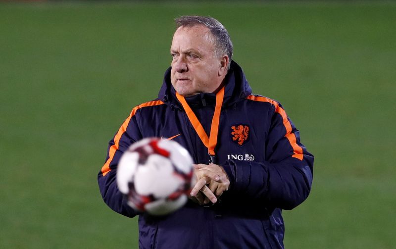 Netherlands coach Dick Advocaat is seen during a training session in Aberdeen November 9, 2017. u00e2u20acu2022 Reuters pic