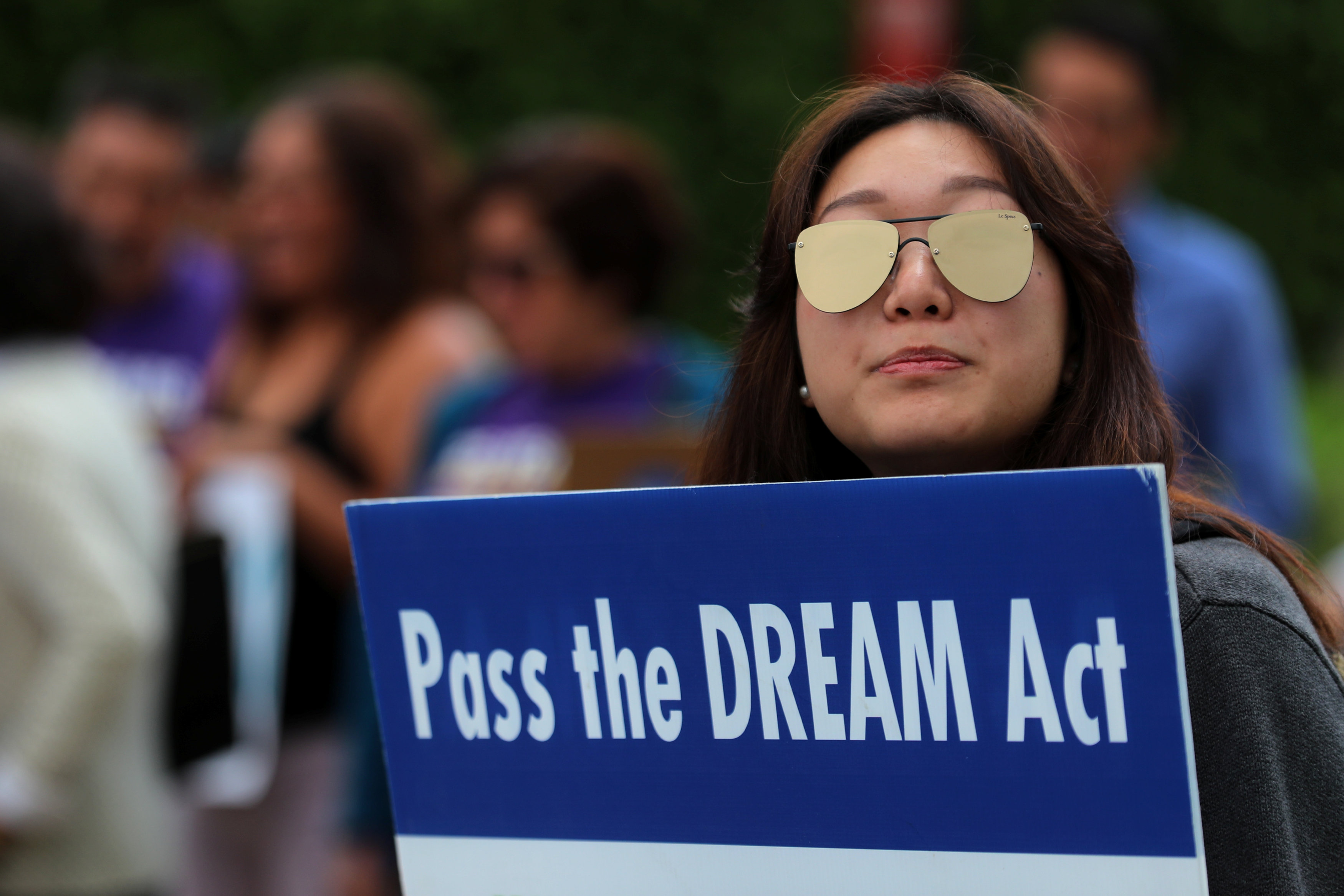 Activists gather outside the offices of Republican Congresswoman Mimi Walters (R-Irvine) in support of the DREAM Act in Irvine, California, U.S., November 1, 2017. u00e2u20acu201d  Reuters pic 
