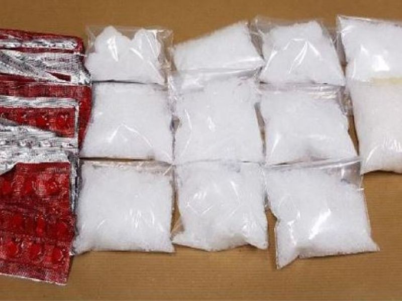 Drugs seized at Woodlands Checkpoint on November 7 by officers from the ICA and CNB. u00e2u20acu2022 Picture courtesy of Central Narcotics Bureau/TODAY