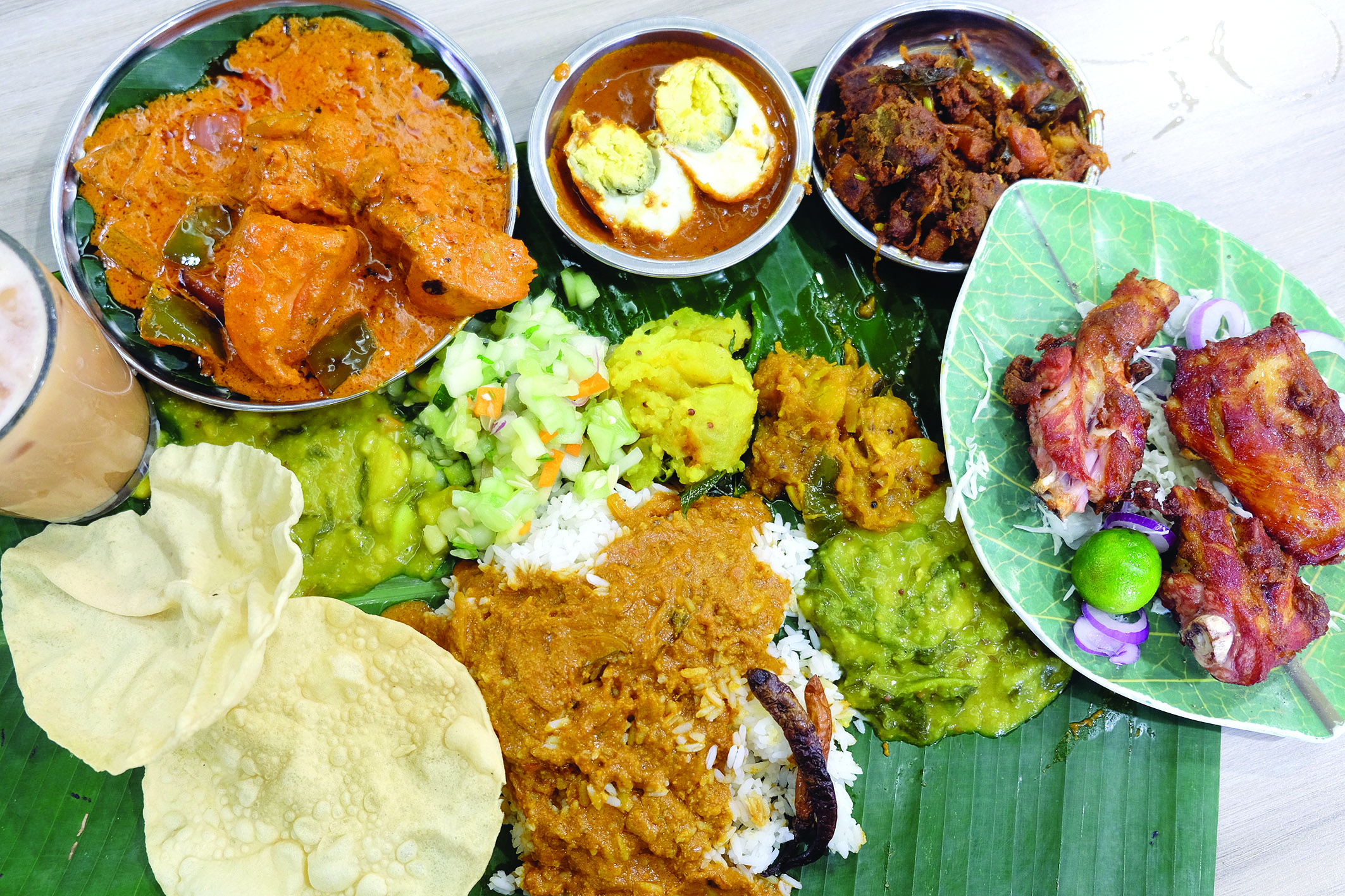 Balau00e2u20acu2122s Banana Leaf is huge on good service as well. 