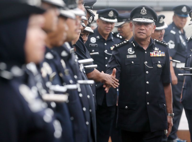Perak police chief Datuk Hasnan Hassan said 8,400 policemen will be on duty during the upcoming 14th General Elections. u00e2u20acu2022 Picture by Farhan Najib