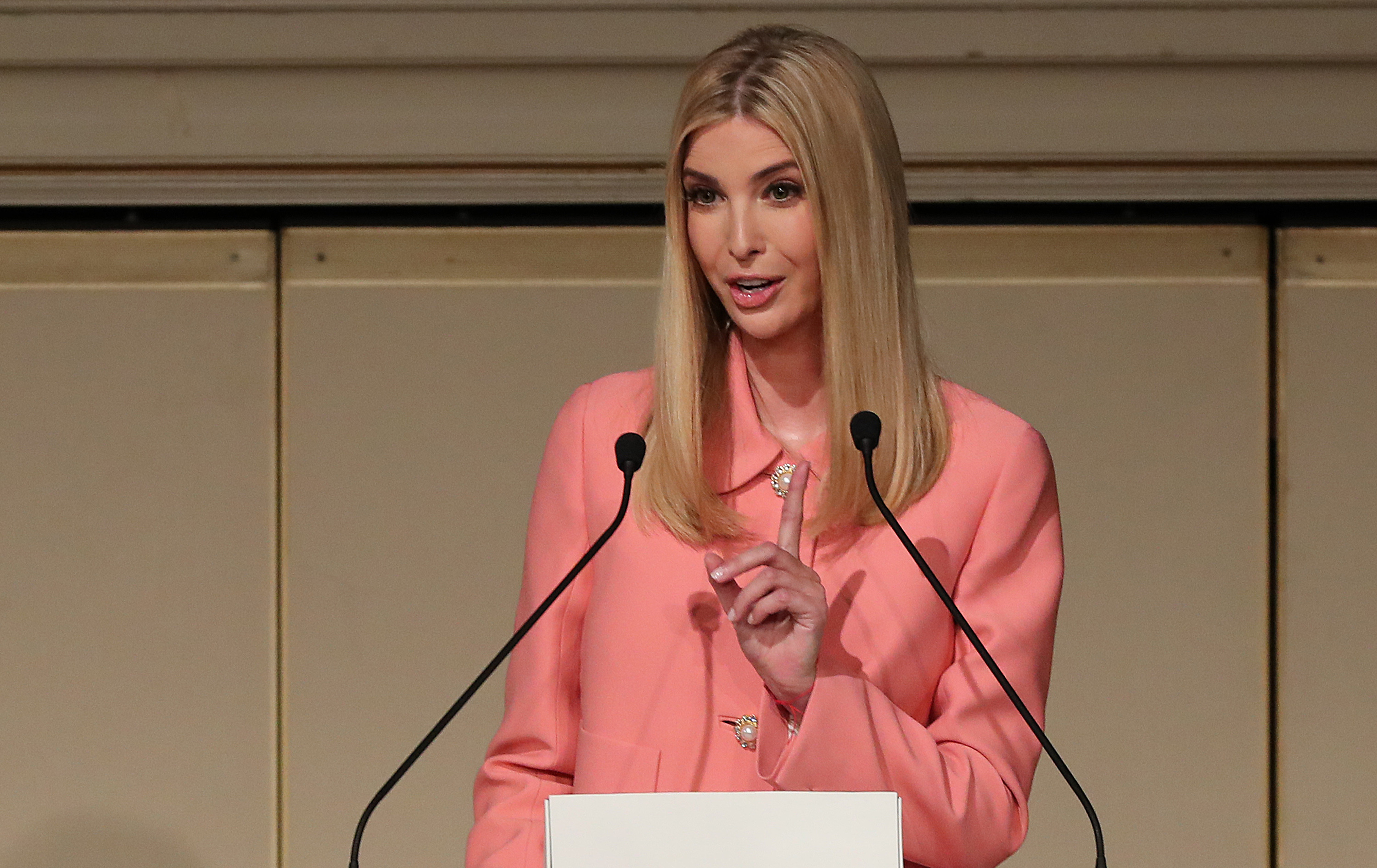 Ivanka Trump, the daughter and assistant to US President Donald Trump, delivers a speech at the World Assembly for Women (WAW!) in Tokyo on November 3, 2017. u00e2u20acu201d AFP pic 