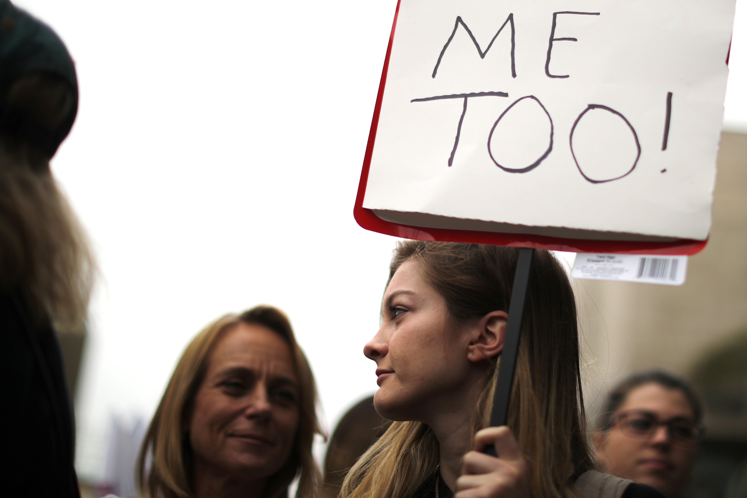 People participate in a protest march for survivors of sexual assault and their supporters in Los Angeles November 12, 2017. u00e2u20acu201d Reuters pic 