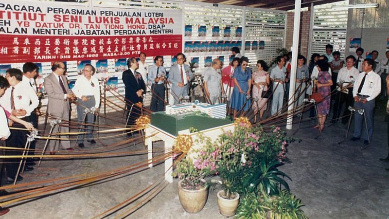 A charity lottery was carried out in 1986 to raise funds to build a new campus in Kemensah Heights. ― Picture courtesy of MIA