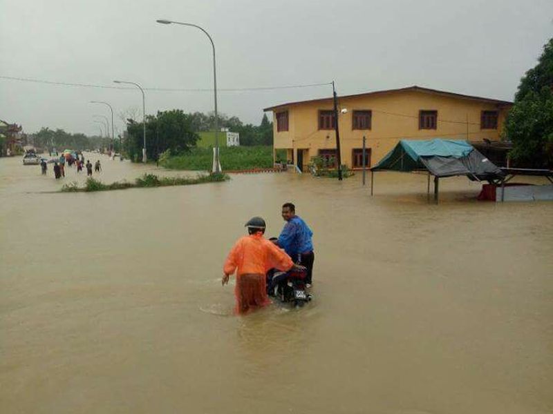 Banjir di sekitar Kelantan menyebabkan 67 pusat pemindahan sementara (PPS) dibuka. u00e2u20acu2022 Foto ihsan Facebook/Kelab Info Malaysia