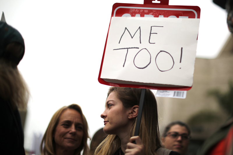 People participate in a protest march for survivors of sexual assault and their supporters in Los Angeles November 12, 2017. u00e2u20acu201d Reuters pic