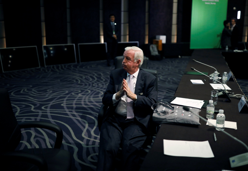 Craig Reedie, President of the World Anti-Doping Agency (Wada) sits after a news conference in Seoul November 16, 2017. u00e2u20acu201d Reuters pic