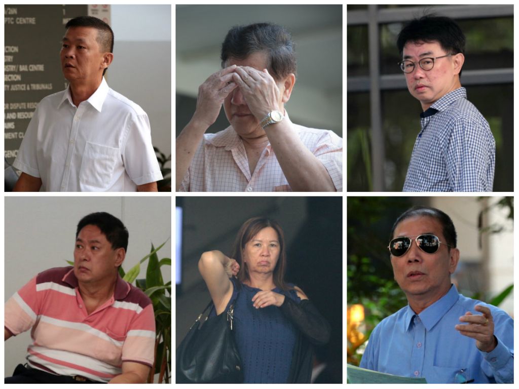 (Top row from left) See Chye Huat, Seah Ee Lam, Seet Seo Boon (second row  from left) Or Poh Soon, Lim Poi Hwa and Toh Hee Choye. u00e2u20acu201d Picture by : Jason Quah/TODAY