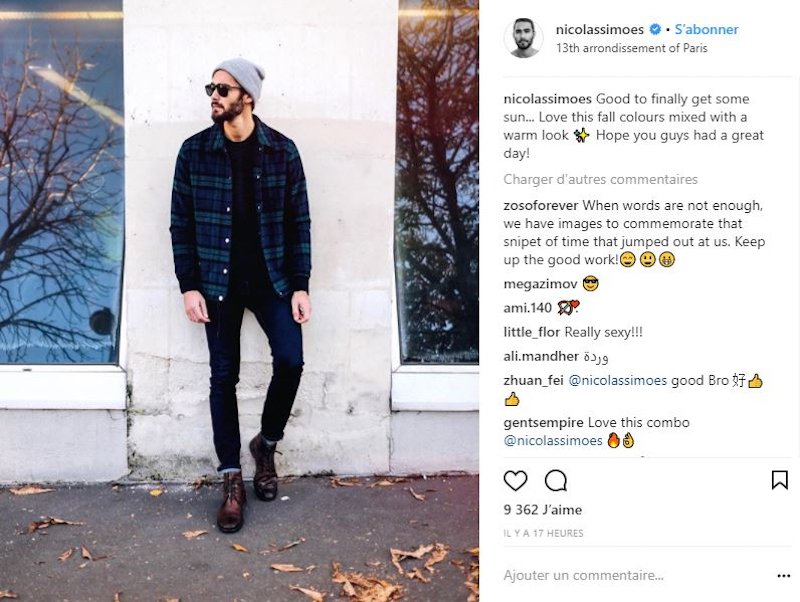 Some 228,000 fashion fans follow Nicolas Simoes on Instagram. — Picture courtesy of Nicolas Simoes / Instagram