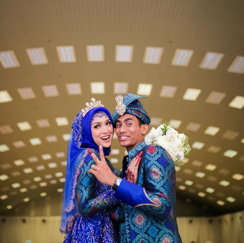 nHafizh with wife Noor Suzana at the reception. u00e2u20acu201d Picture courtesy of Instagram (@suzanamnf)